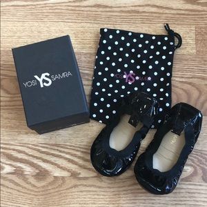 NWT Black Patent Yosi Samra Ballet Flats Girls